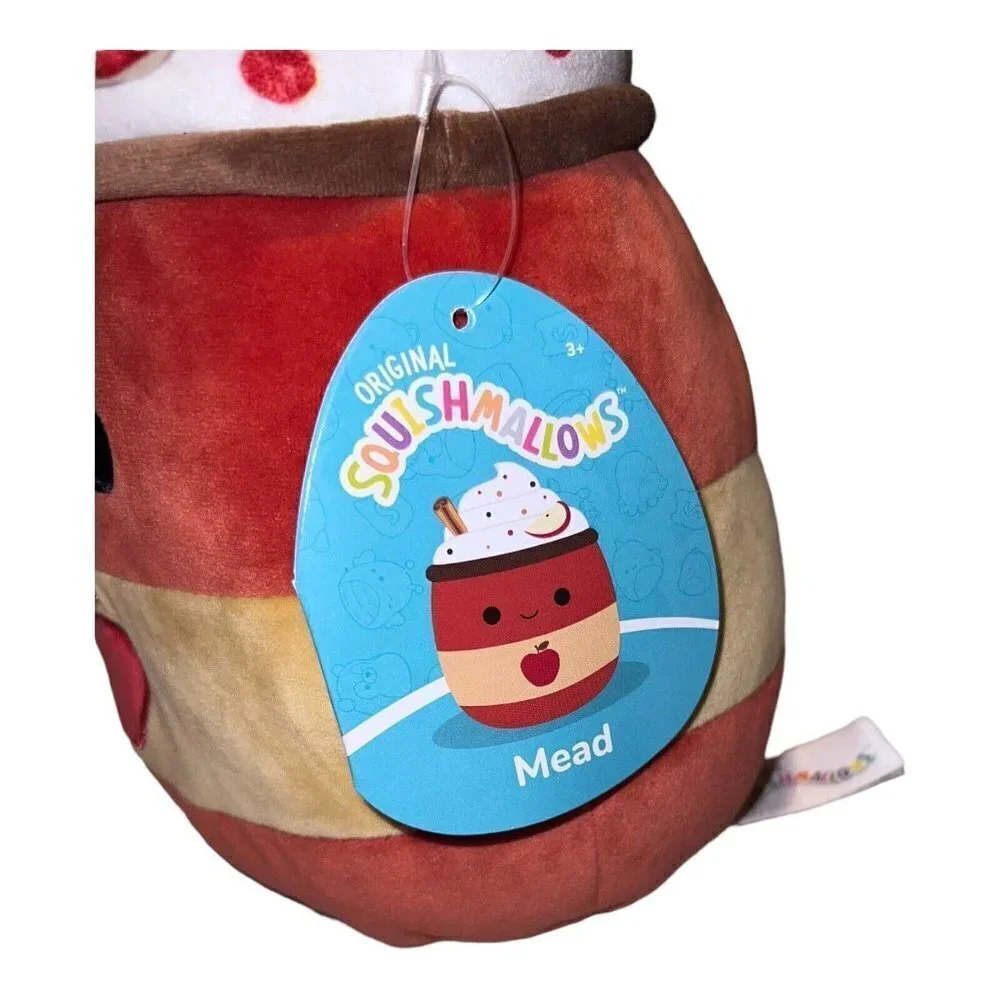 NWT Squishmallow 7.5” MEAD Apple Cider Latte Fall Harvest Squad